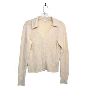 Margaret O'Leary Collared Cardigan in Bouclé Knit Organic Cotton